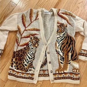 Marisa Christina Classics Cheetah sweater handmade